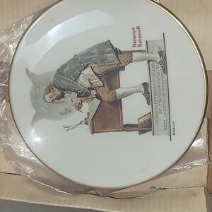 Norman rockwell Ben franklin Plate 1975 with box